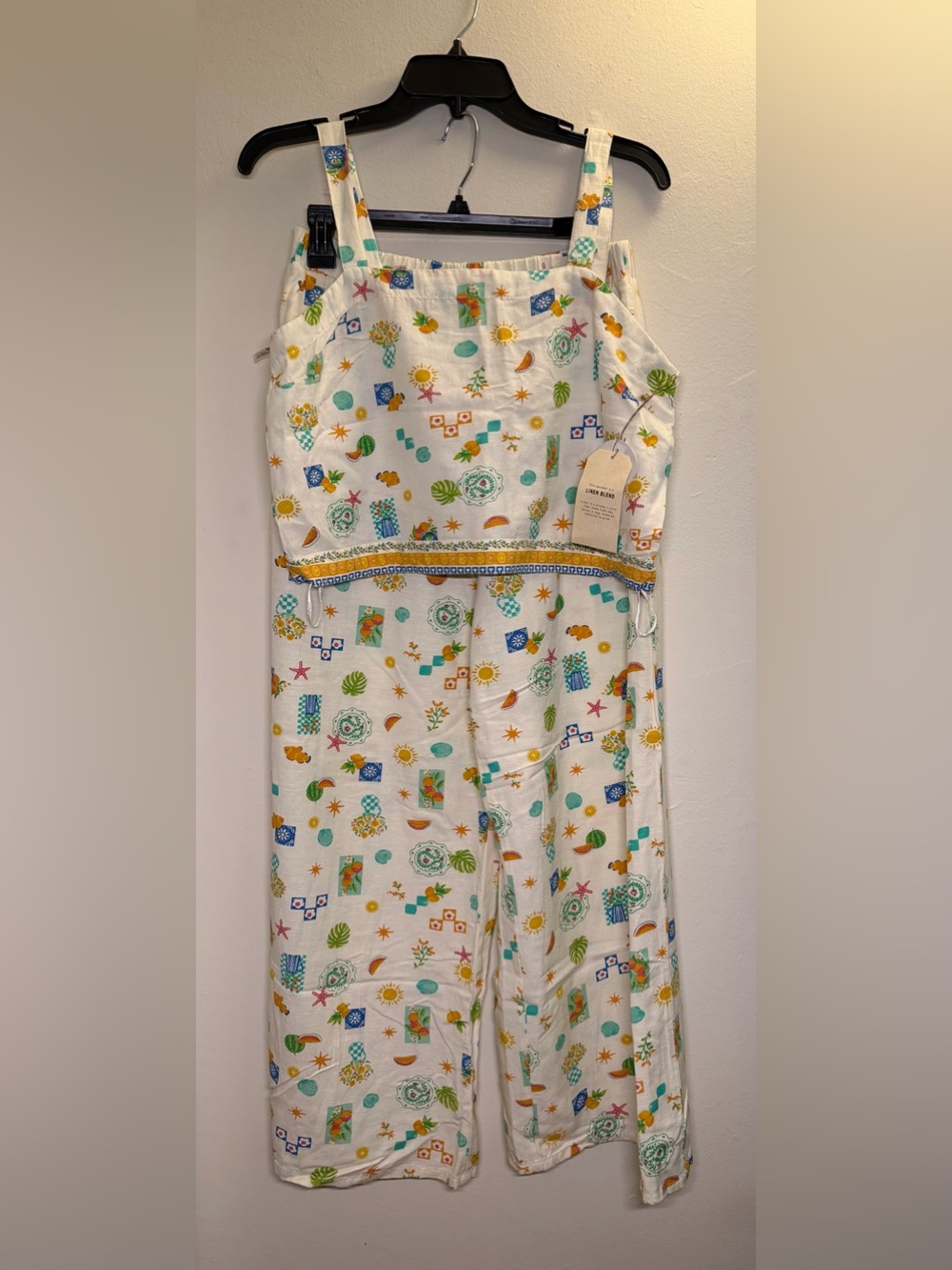 NWT Midnight Sky Summer Boho Beachy Top and Pants Matching Set